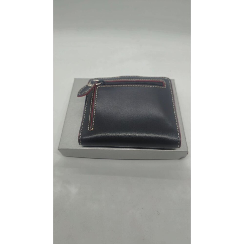 Lodis Leather ID Card Holder Wallet With Zipper & Box